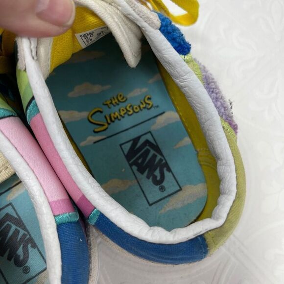 Vans x The Simpsons Multicolor Old Skool Bouvier Sisters Sneaker Men 6 Woman 7.5